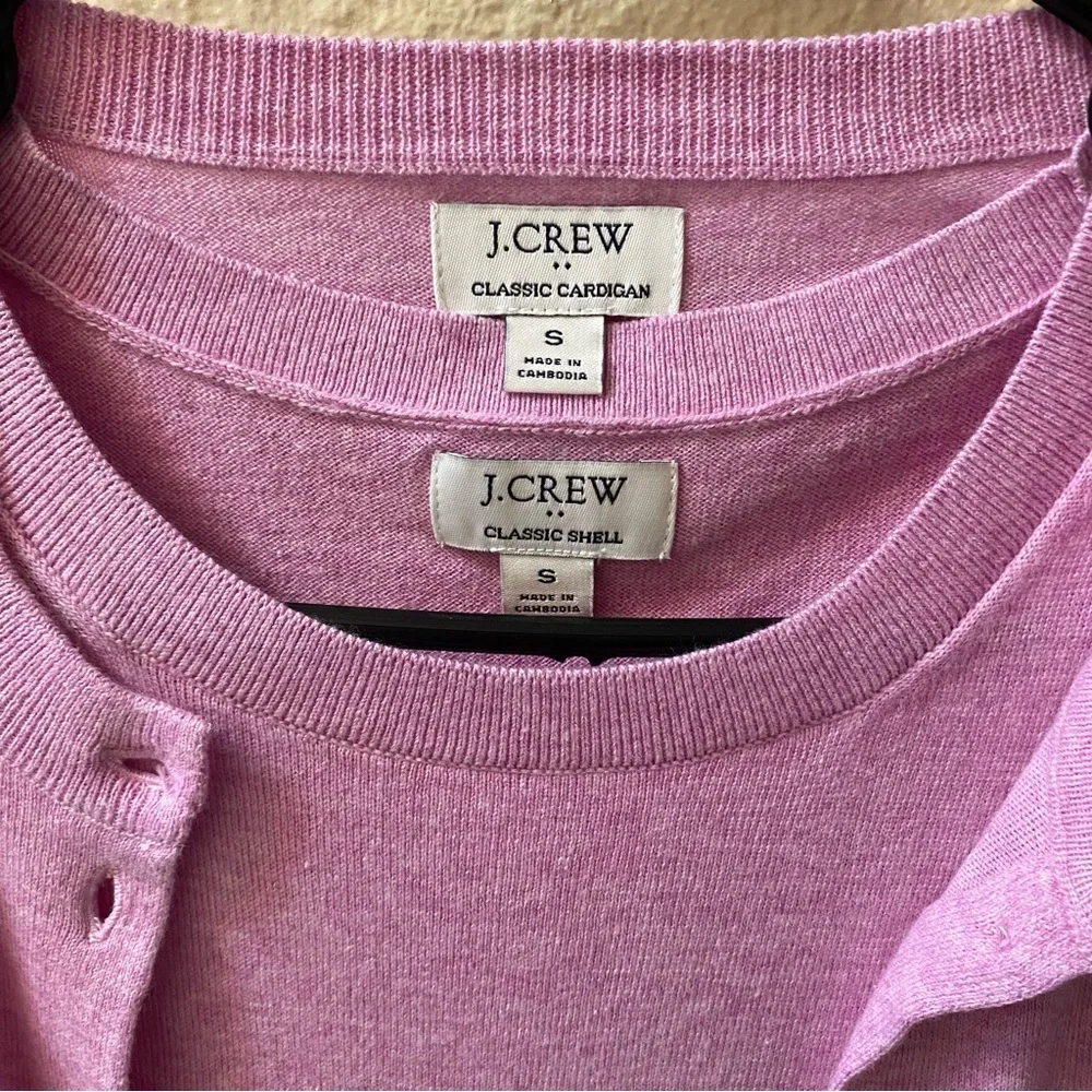 J. Crew Sweater Shell & Classic Cardigan Set - Picture 2 of 6